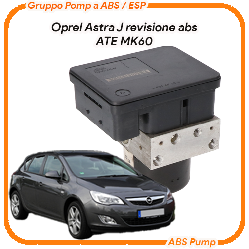 ABS Opel Astra J ATE MK60 revisione Modulo gruppo pompa abs